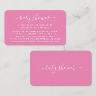 Script simple - Invitation de billet Baby shower