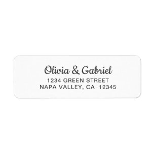 Script simple. Mariage noir blanc Adresse de retou