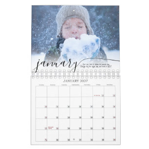 Script Simple One Photo Per Month Calendar