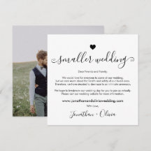 Script Smaller Wedding Downsize Photo Wedding