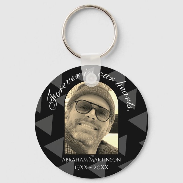 Script Text In Loving Memory Keepsake Keychain (Front)