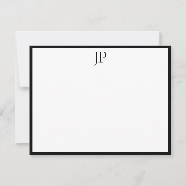 Script Text Stylish Monogram Template Personalized (Front)