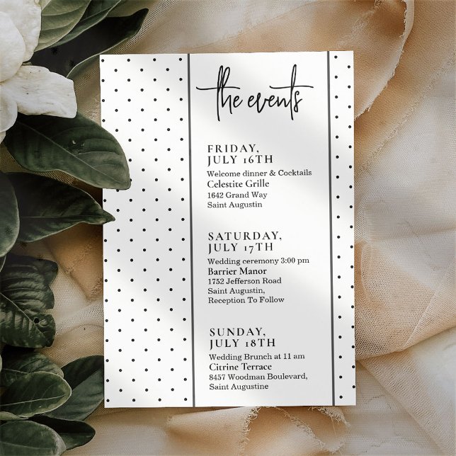 Script + Text Wedding Events Timeline (Creator Uploaded)