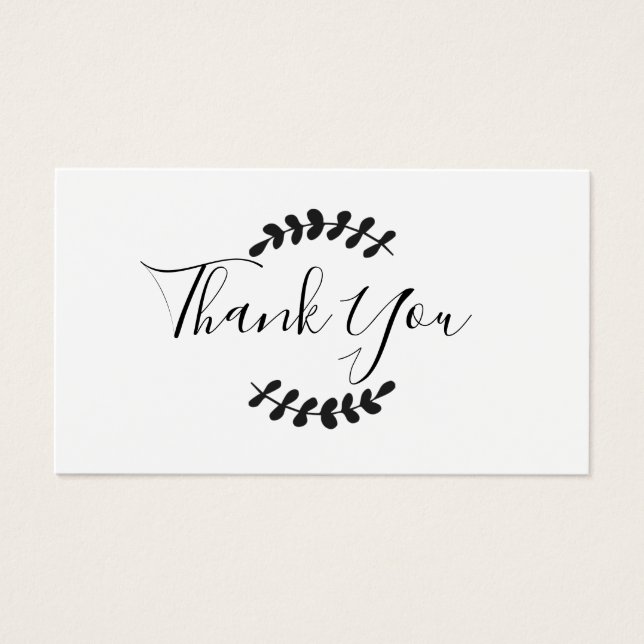 Script Thank You Card (Front)