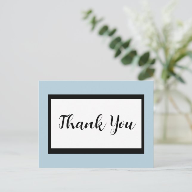 Script Thank You Postcard (Standing Front)