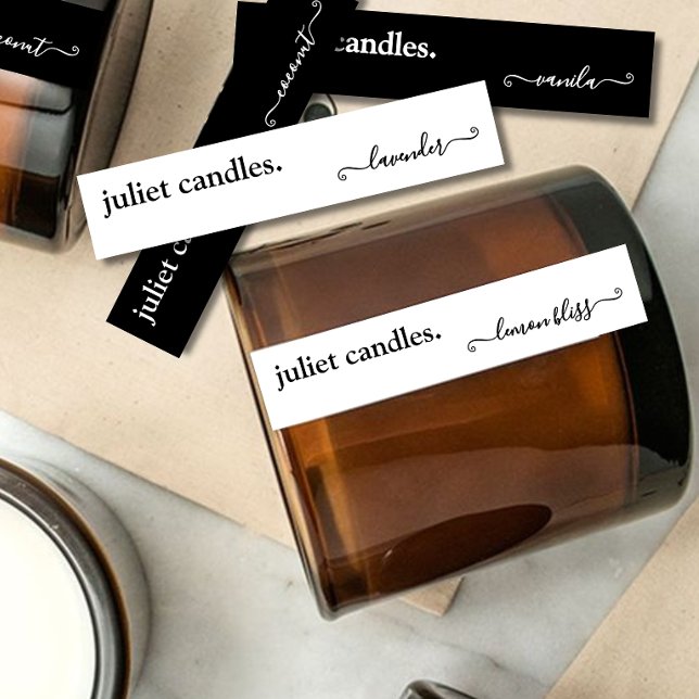 Script Thin Candle Tamper-Proof Seal Label (Creator Uploaded)