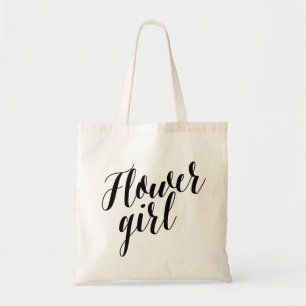 Script Tote   Flower Girl Bag