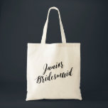 Script Tote | Junior Bridesmaid<br><div class="desc">Junior Bridesmaid tote bag.</div>