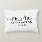 Script Typography Personalized Mr Mrs Wedding