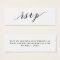 Script Typography | Wedding RSVP Online Card