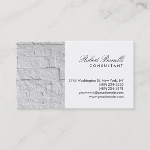 Script Wall Brick Professional Business Card