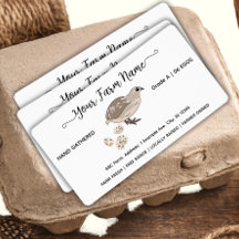 Script watercolor quail egg labels