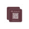 Script Wedding RSVP Details QR Code Burgundy
