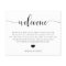 Script Wedding Welcome Bag Insert Card