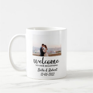 Script Wedding Welcome Sign Foam Board Coffee Mug