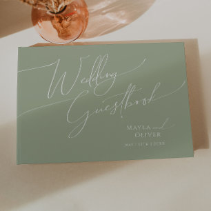 Script Whimsical   Livre d'or du Mariage Sage Gree