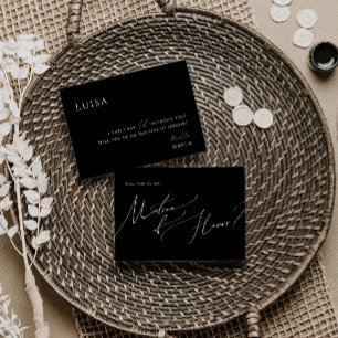 Script Whimsical noir   Carte d'honneur
