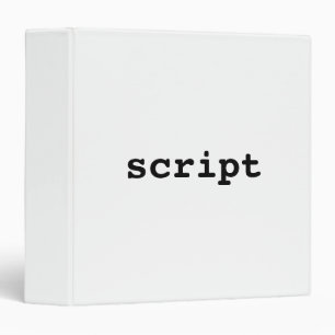 Script White Binder