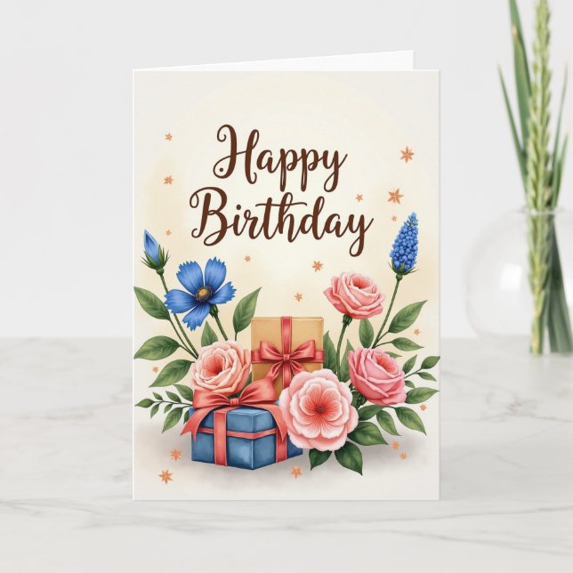 Scripted Gifts Birthday Card (Front)