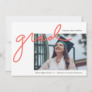 Scripted Grad Graduation Announcement