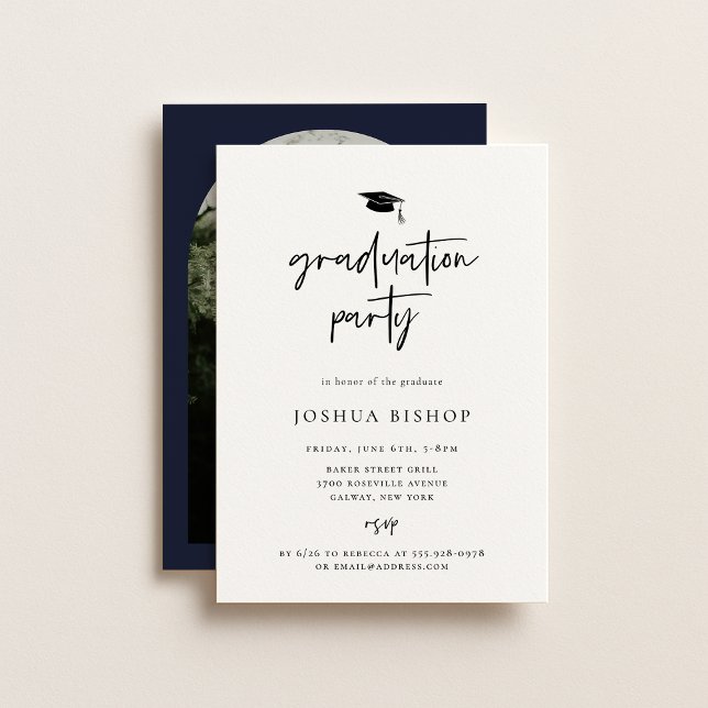 Scripted Graduation Party Photo Invitation (Creator Uploaded)