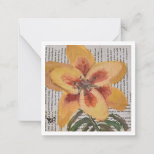 Scripted Lily Card