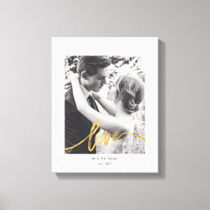 Scripted love-canvas canvas print