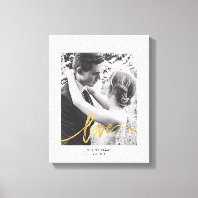Scripted love-canvas canvas print (Front)