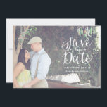 Scripted Save-The-Date Photo Card Announcement<br><div class="desc">Announce your big day with this modern,  yet classic,  save-the-date photo card.</div>
