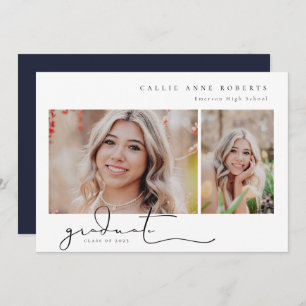 Scripted Snapshot Graduation Photo Announcement