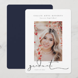 Scripted Snapshot Graduation Photo Announcement