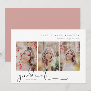 Scripted Snapshot Graduation Photo Announcement