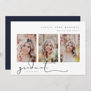 Scripted Snapshot Graduation Photo Announcement