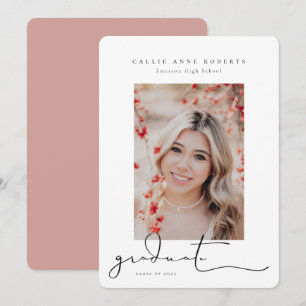 Scripted Snapshot Graduation Photo Announcement