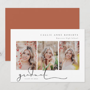 Scripted Snapshot Graduation Photo Announcement