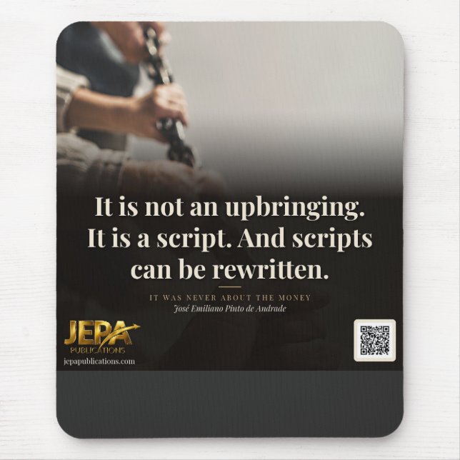 Scripts Can Be Rewritten Book Quote Mouse Pad (Front)