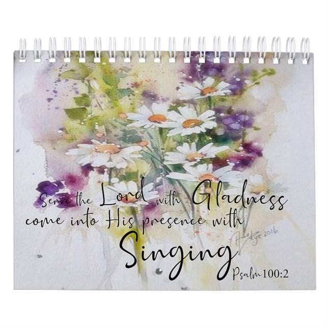 Scripture and flowers calendar (Cover)