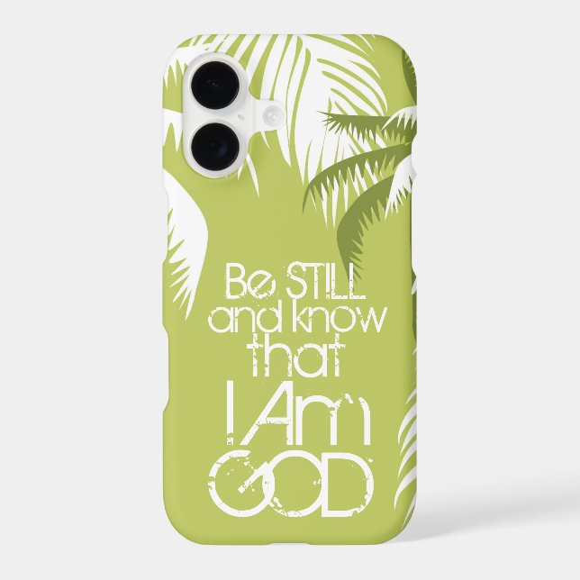 Scripture Be Still and Know I Am God Palm Trees (Back)