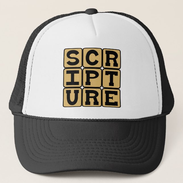 Scripture, Biblical Study Trucker Hat (Front)