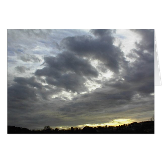 Scripture Card-Dark clouds, Psalm 36:5 (Front Horizontal)