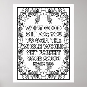 Scripture Colour Me Pretty Poster