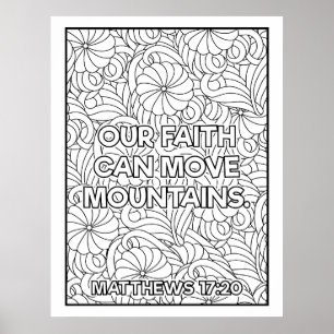 Scripture Colour Me Pretty Poster