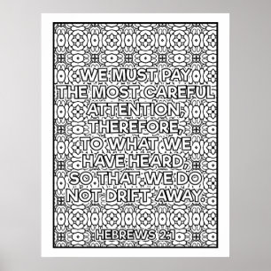 Scripture Colour Me Pretty Poster