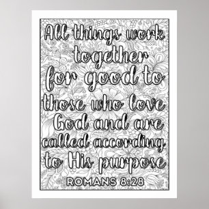 Scripture Colour Me Pretty Poster