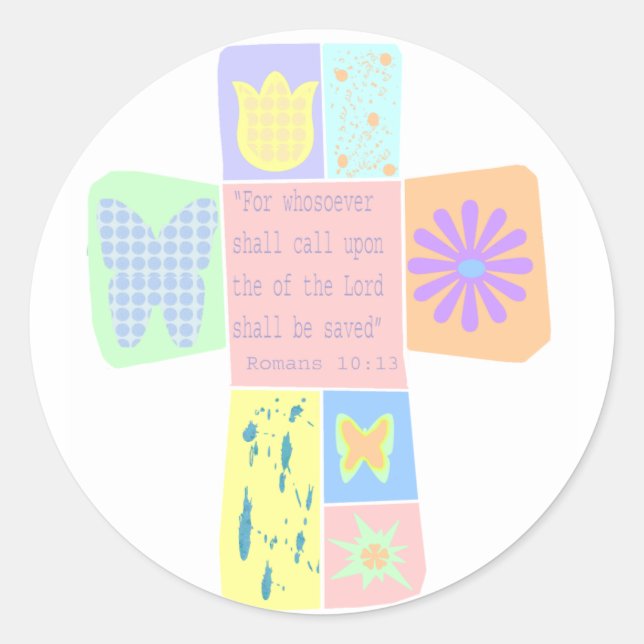 Scripture Cross stickers (Front)