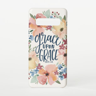 Scripture floral phone case