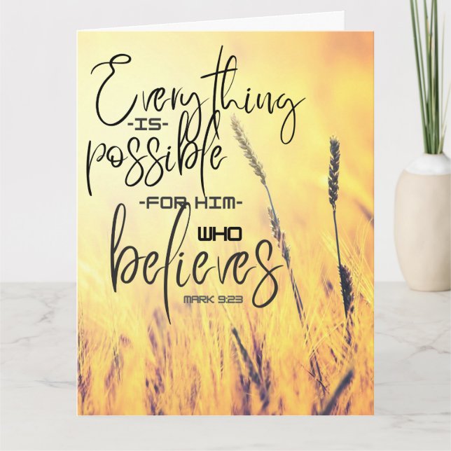 Scripture Folded Greeting Card (Front)