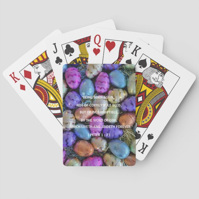 Scripture for Easter Playing Cards (Back)