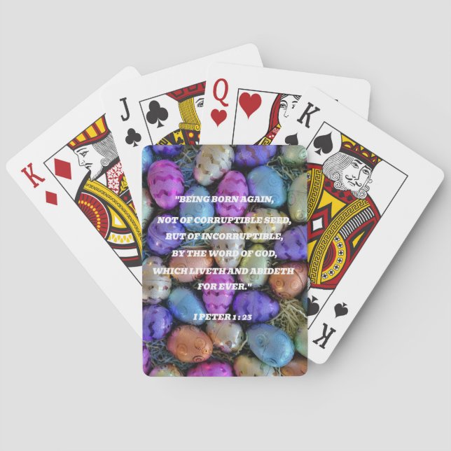 Scripture for Easter Playing Cards (Back)
