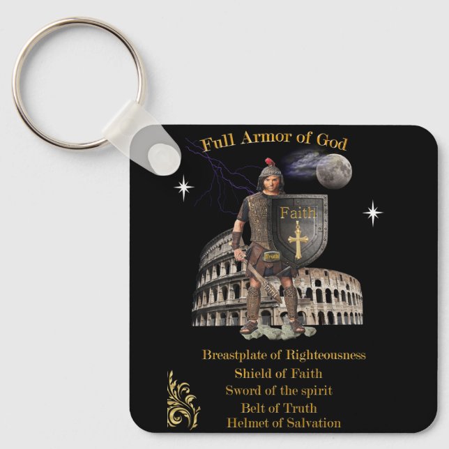 Scripture Full Armour of GOD Keychain (Front)